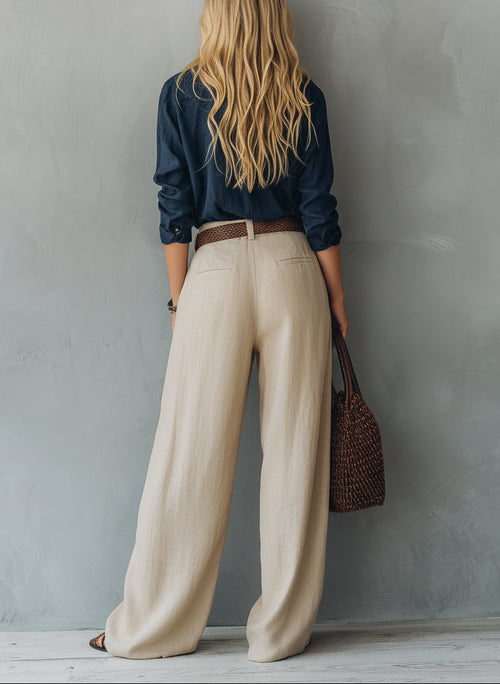 Alizee Ensemble élégant avec ceinture et pantalon de costume