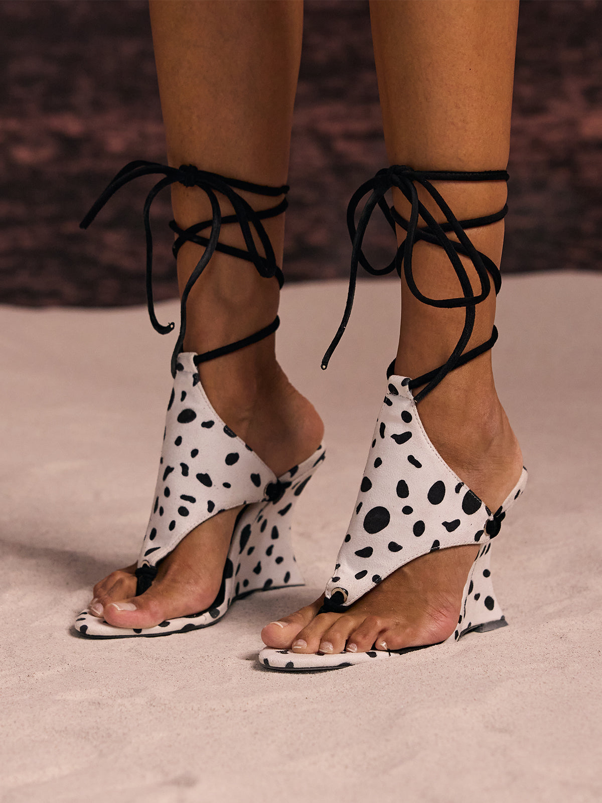 Sandales tongs élégantes à nouer Gavren