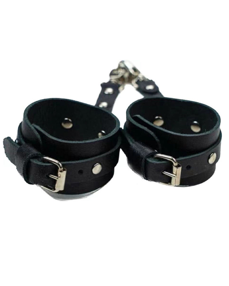 Menottes de bondage en PU pour les hanches, avec nœud sexy – Jouets érotiques