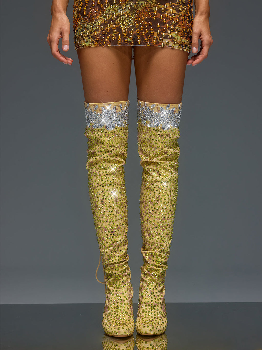 Bottes scintillantes à strass Euridice