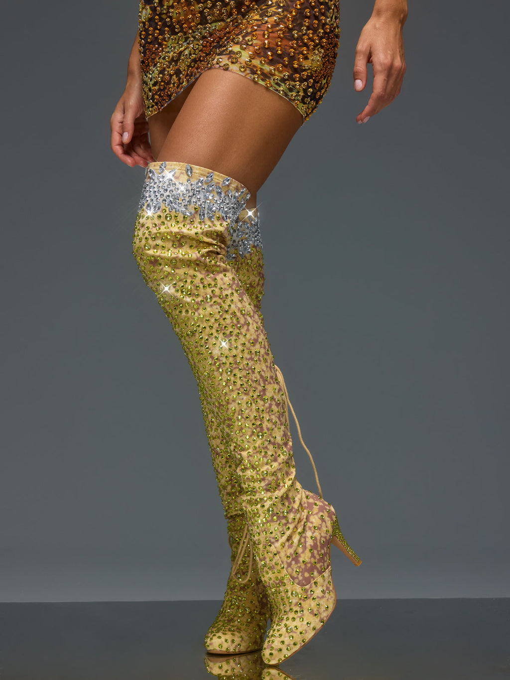 Bottes scintillantes à strass Euridice