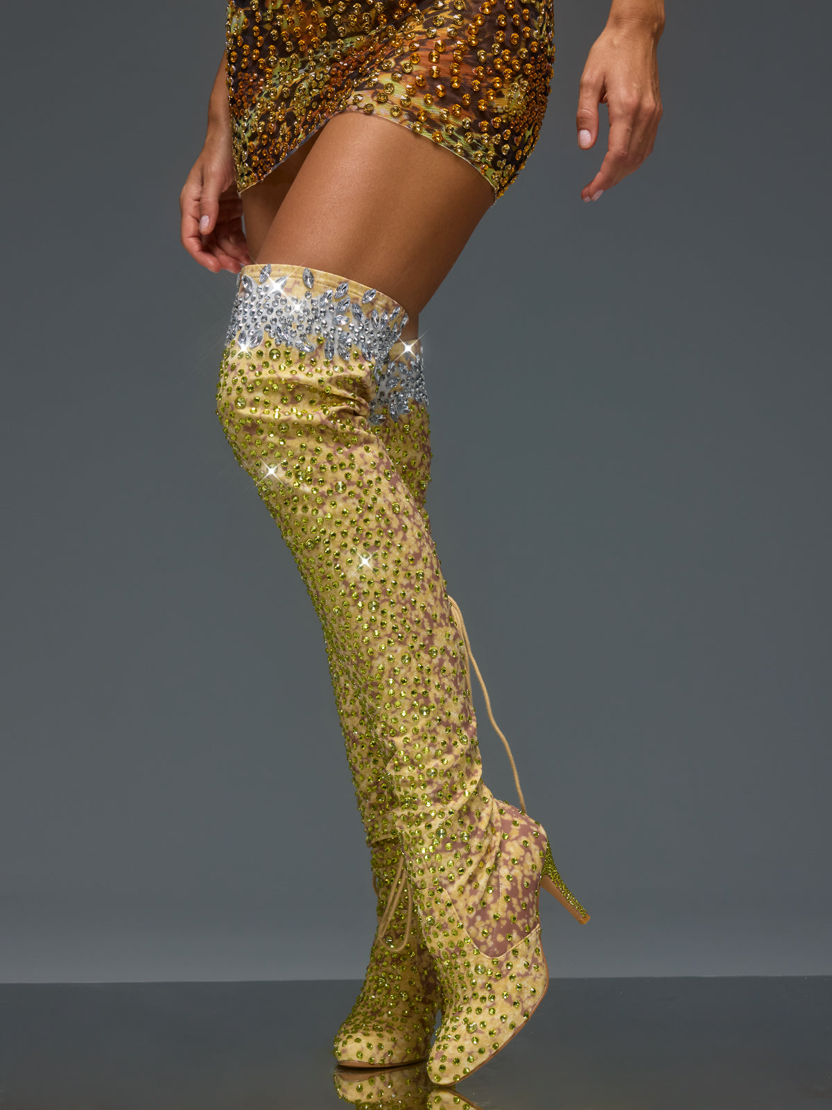 Bottes scintillantes à strass Euridice