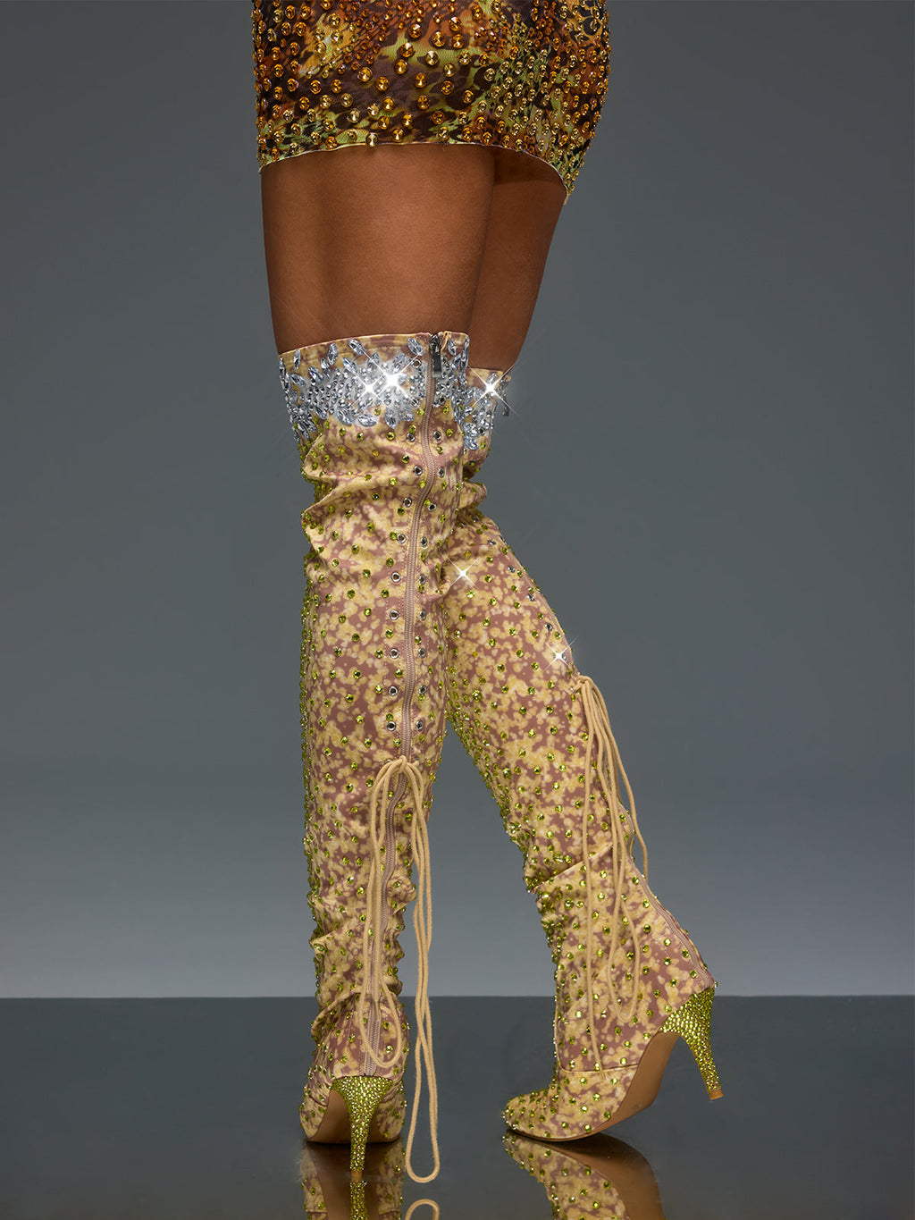 Bottes scintillantes à strass Euridice