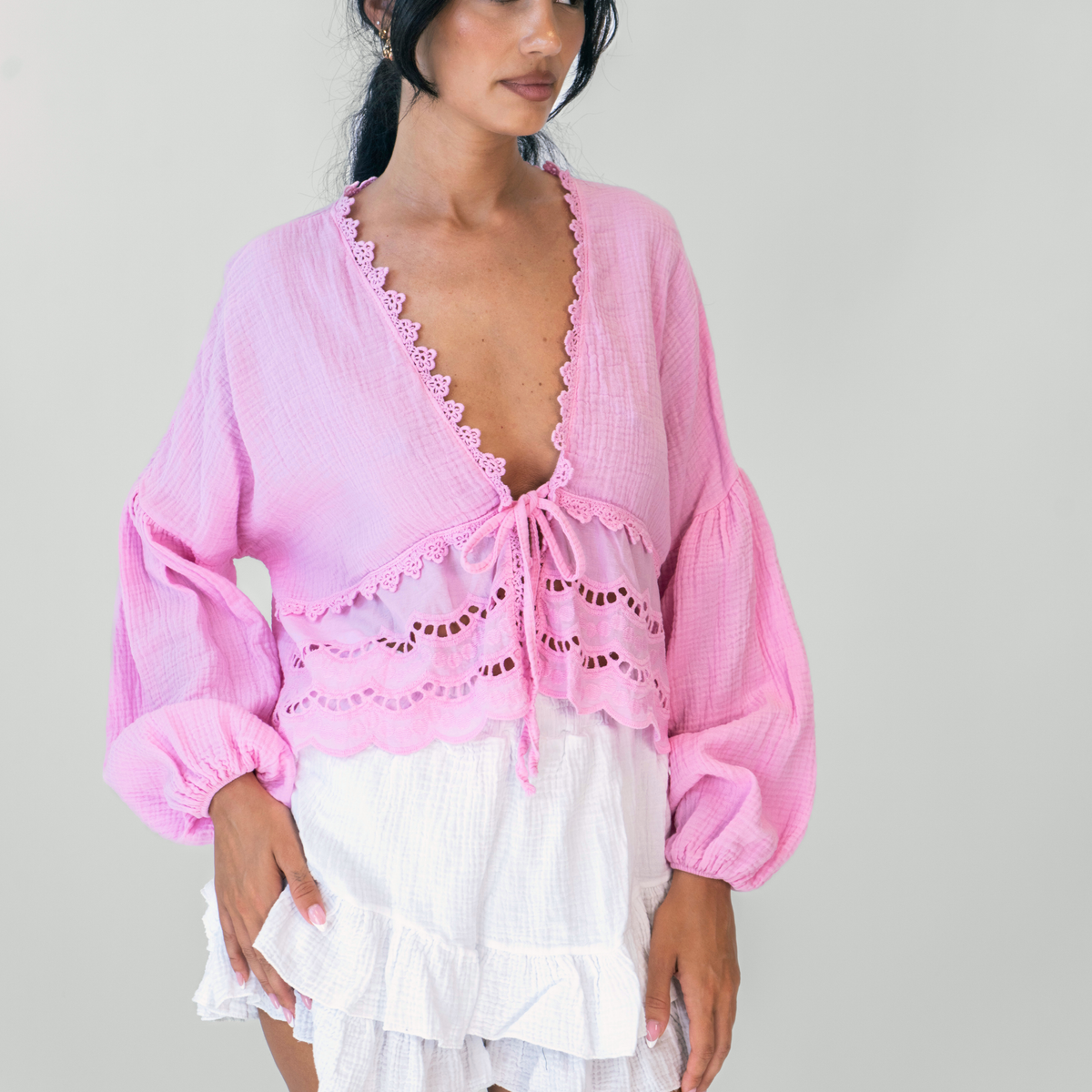 Blouse Boho en mousseline