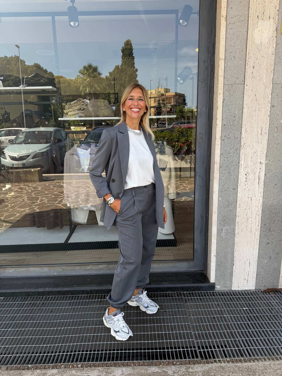 Ensemble Ginevra en gris élégant