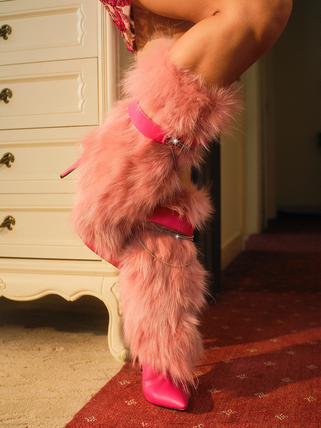 Bottes d’hiver douillettes en fausse fourrure Bahar