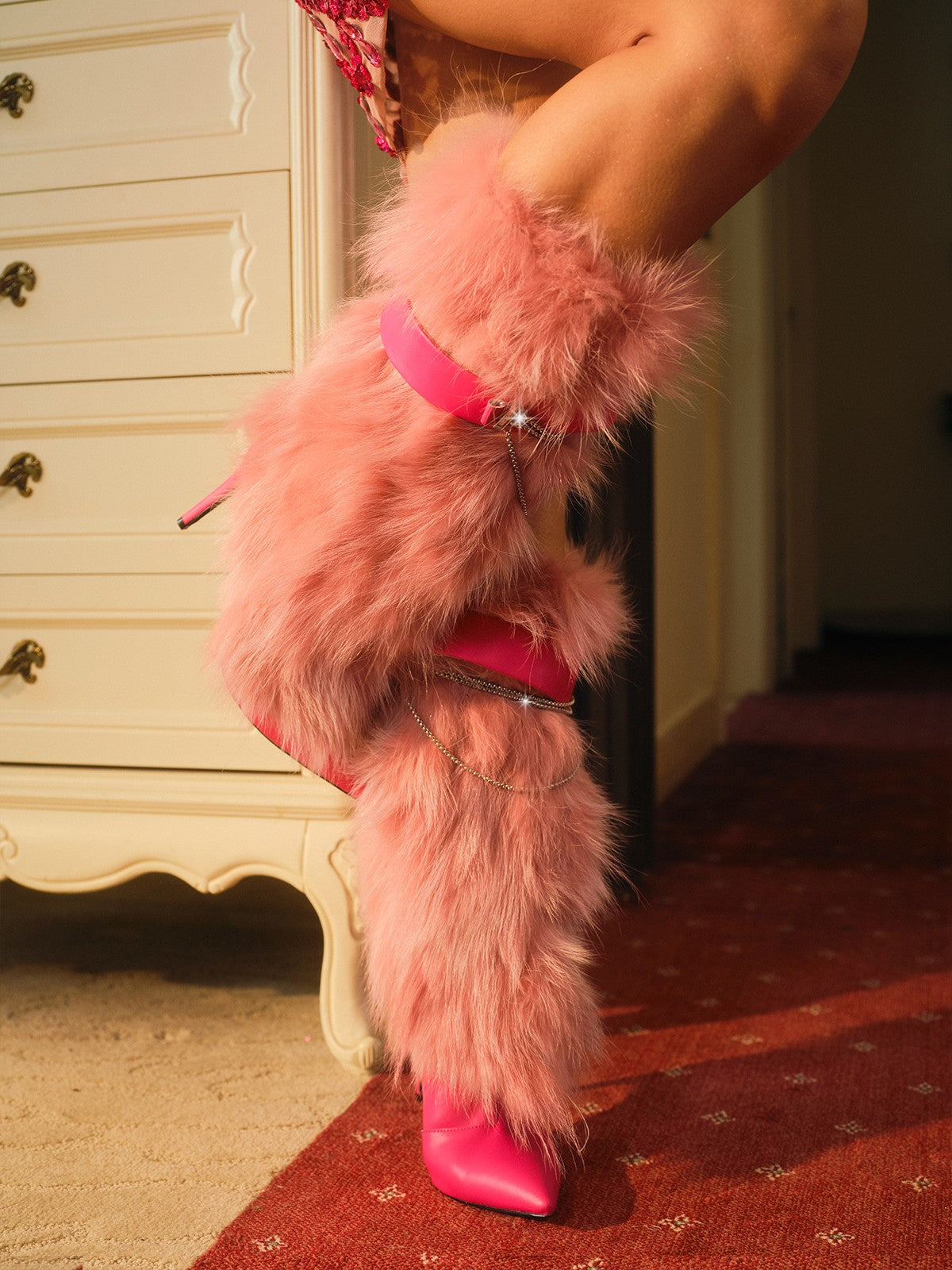 Bottes d’hiver douillettes en fausse fourrure Bahar