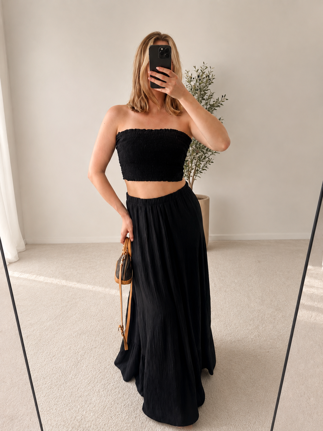 Jupe maxi Boho en mousseline