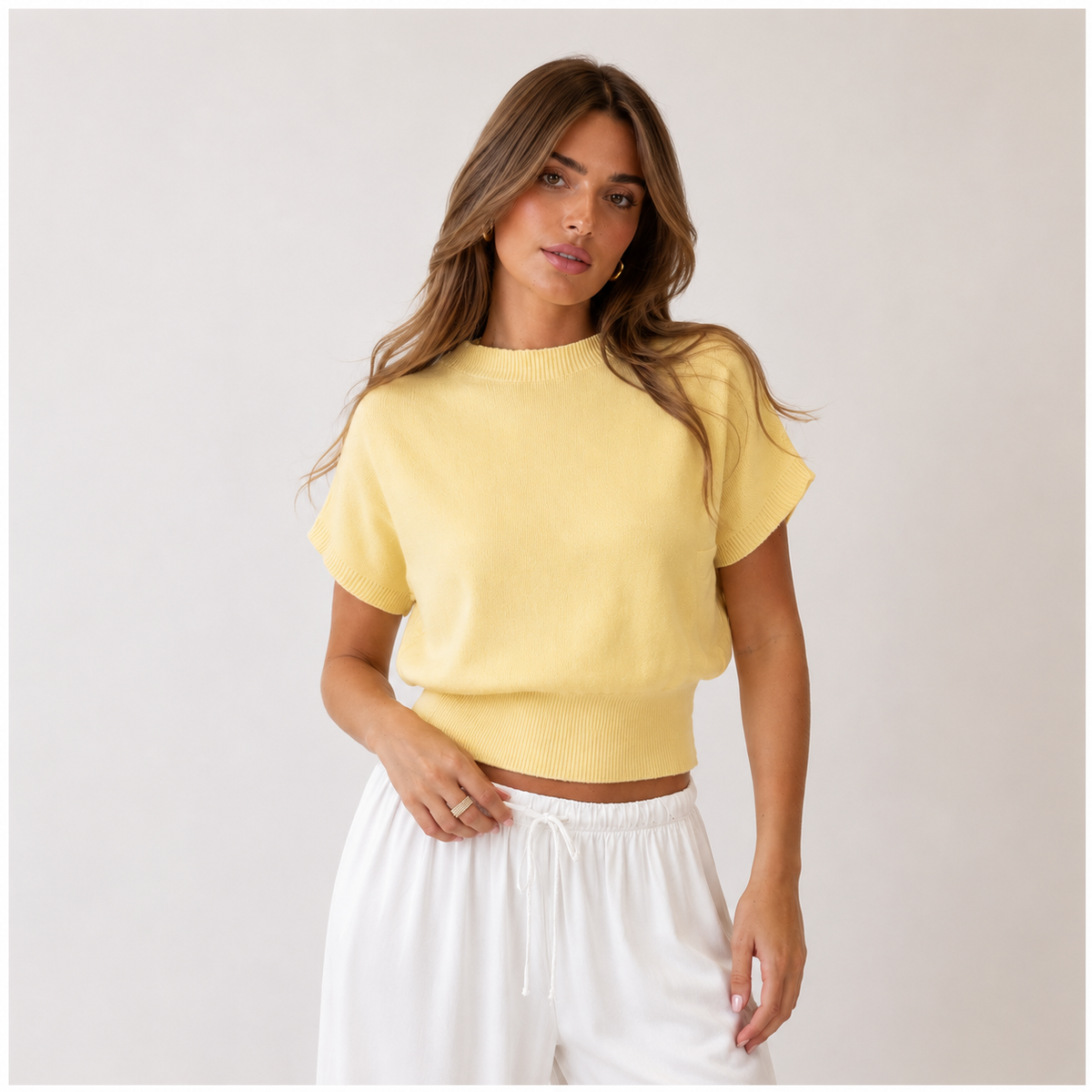 Top en maille sans manches