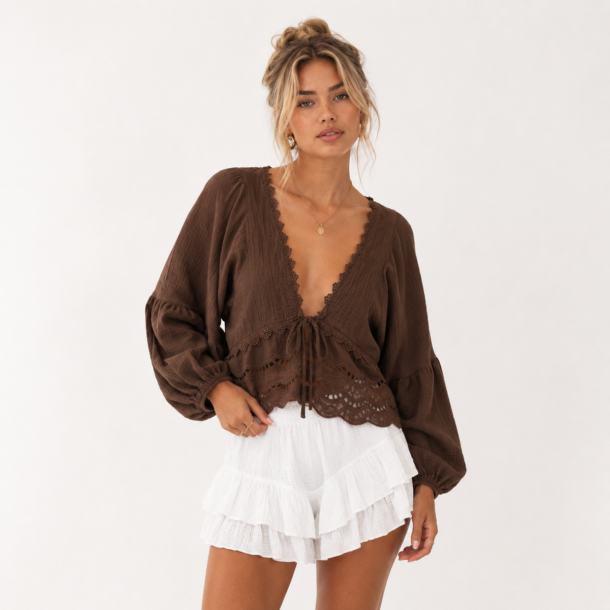 Blouse Boho en mousseline