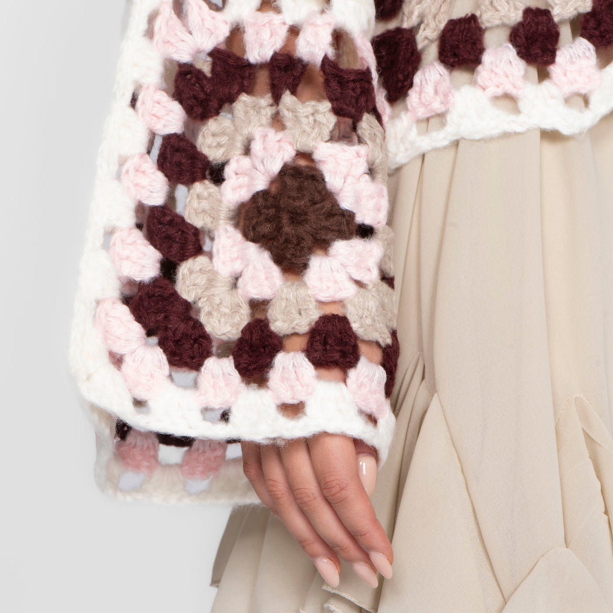 Cardigan bohème fait main