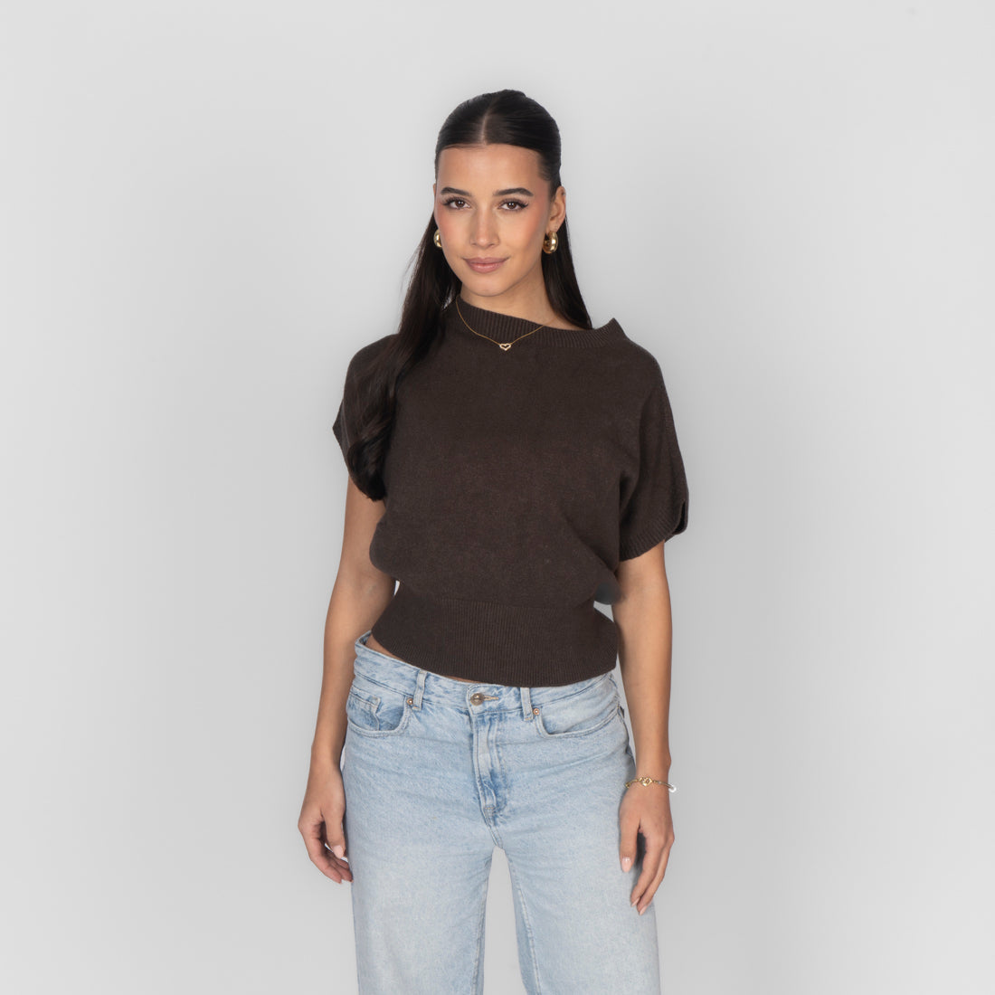 Top en maille sans manches