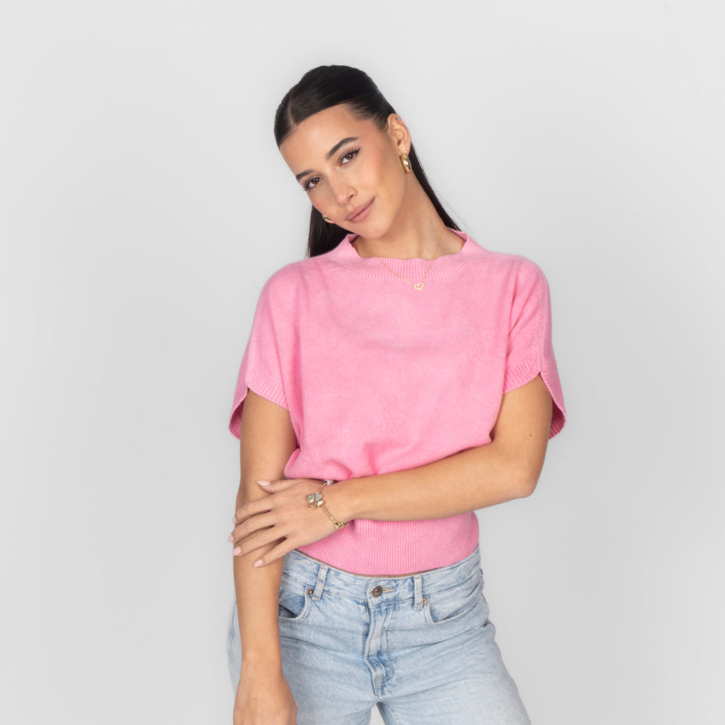 Top en maille sans manches