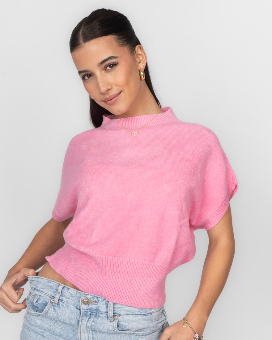 Top en maille sans manches