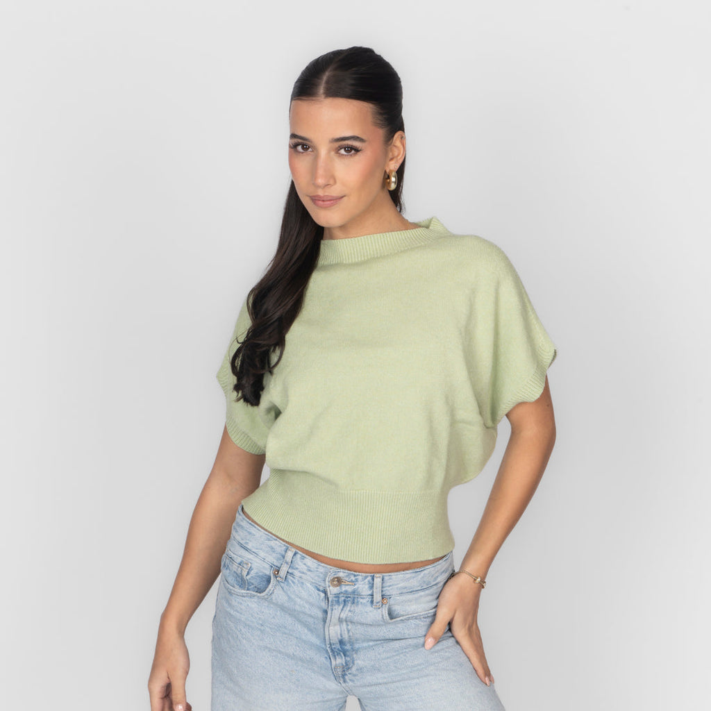 Top en maille sans manches