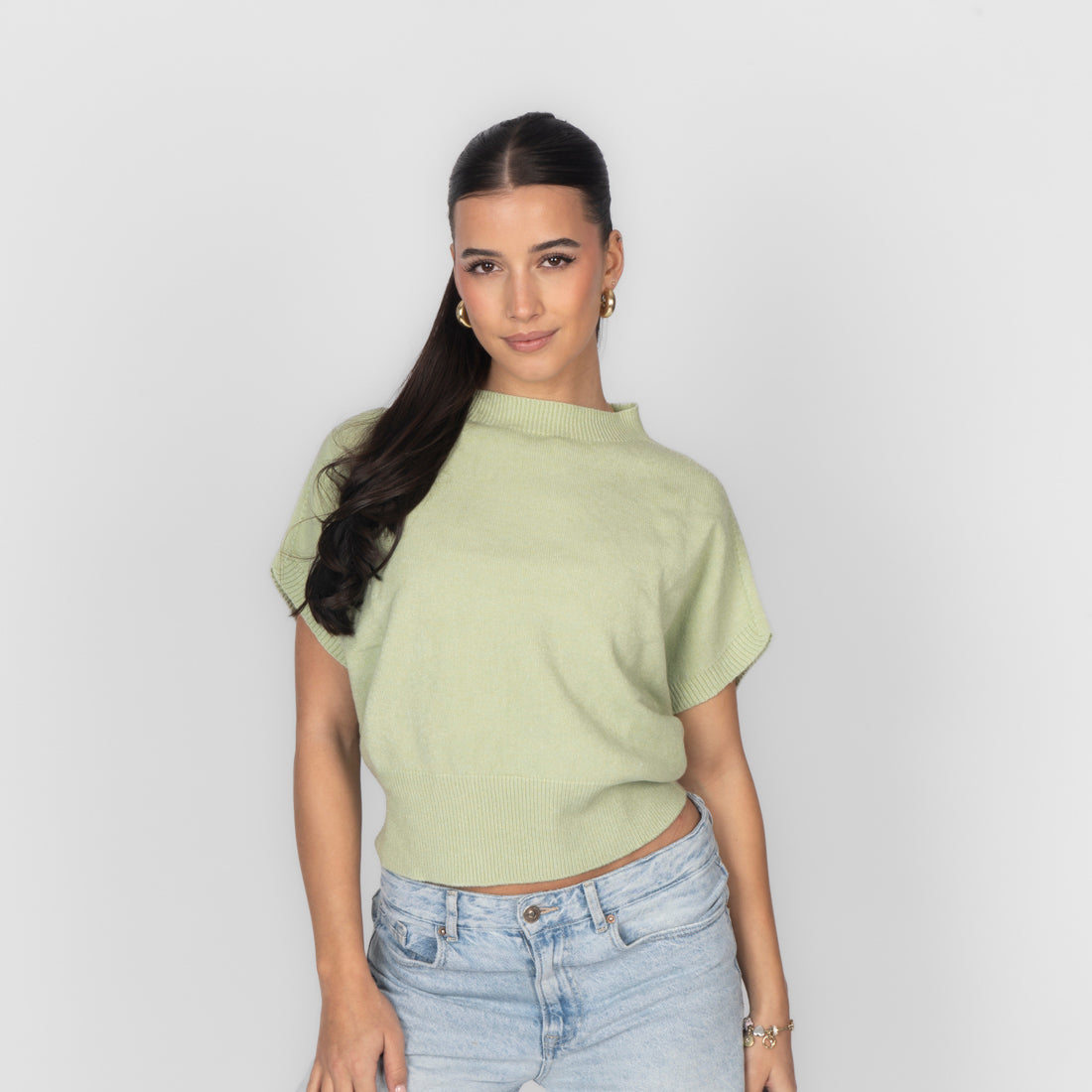 Top en maille sans manches