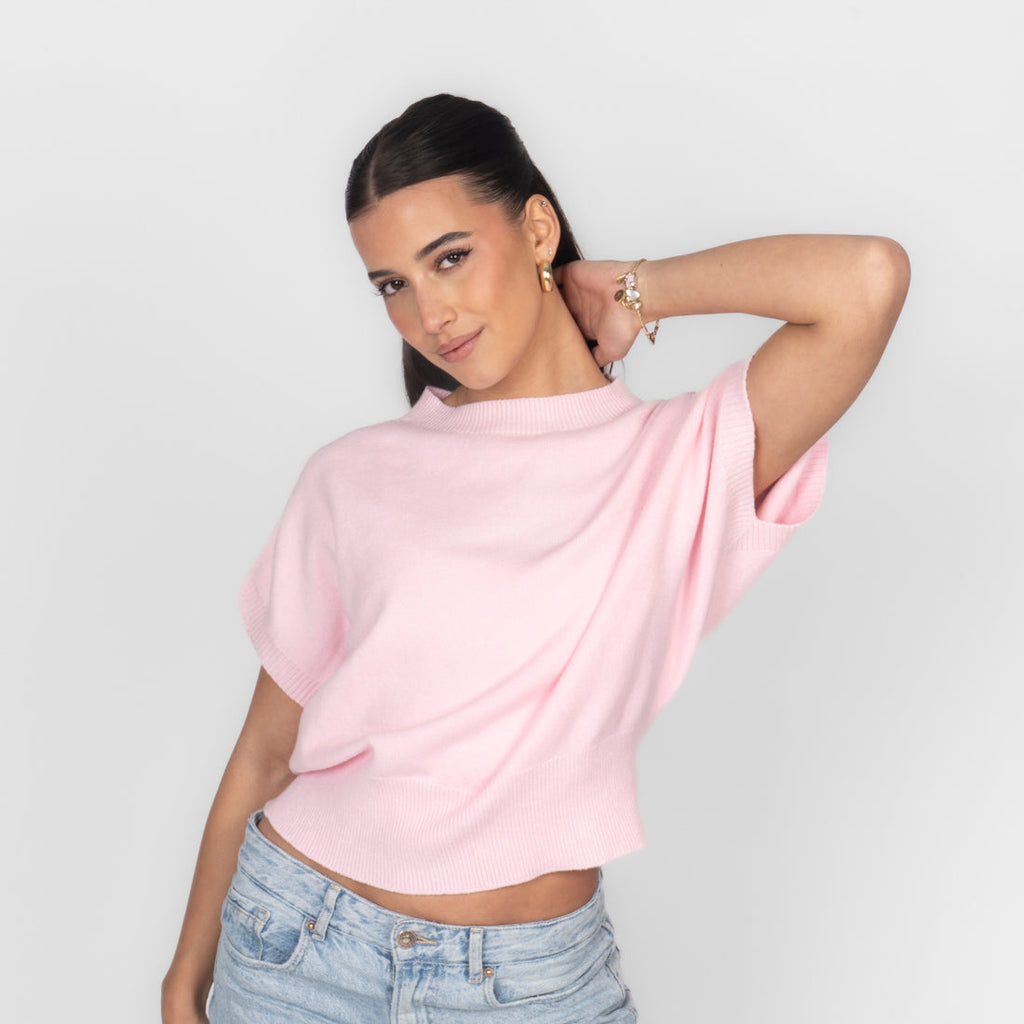 Top en maille sans manches