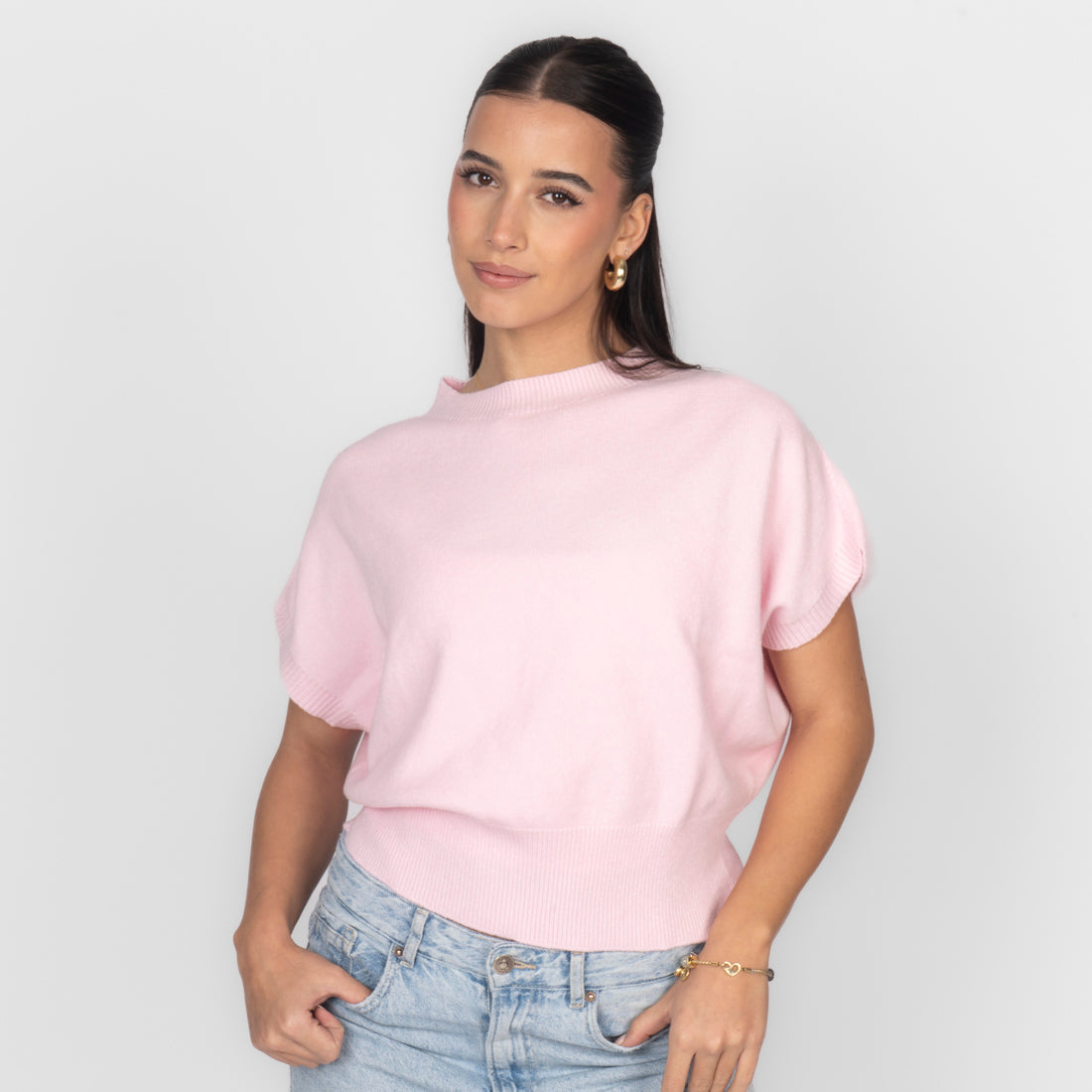 Top en maille sans manches
