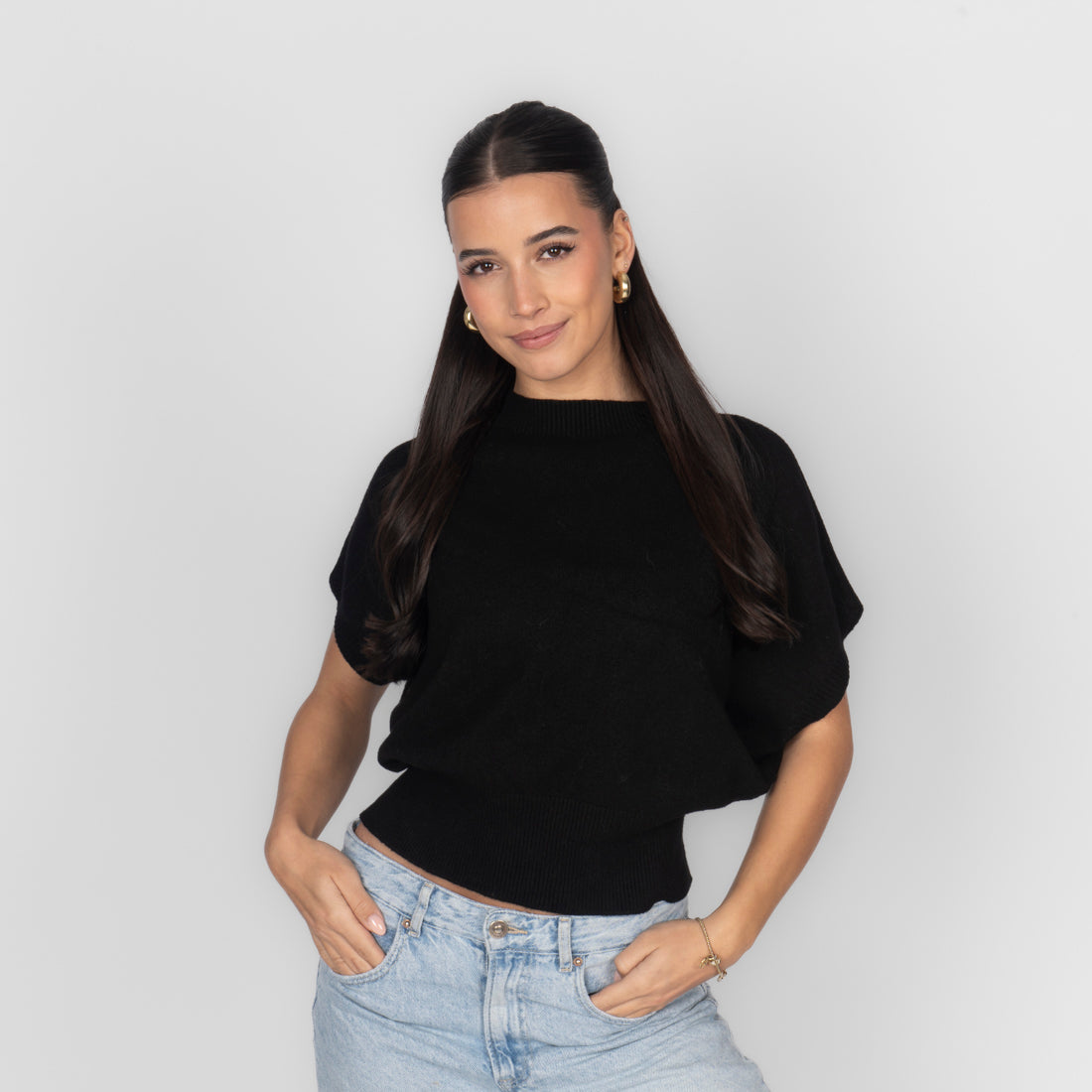Top en maille sans manches