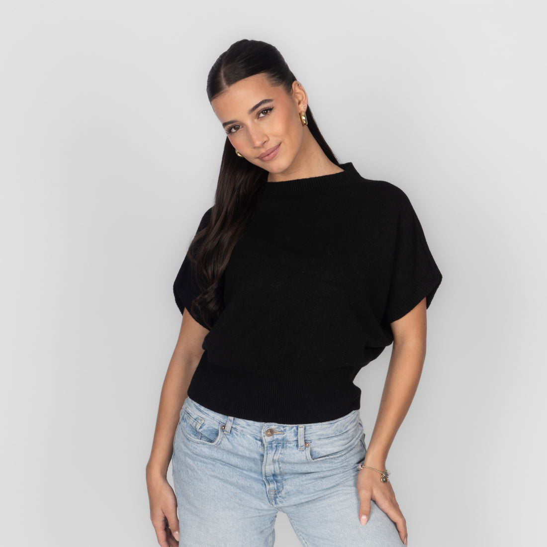 Top en maille sans manches