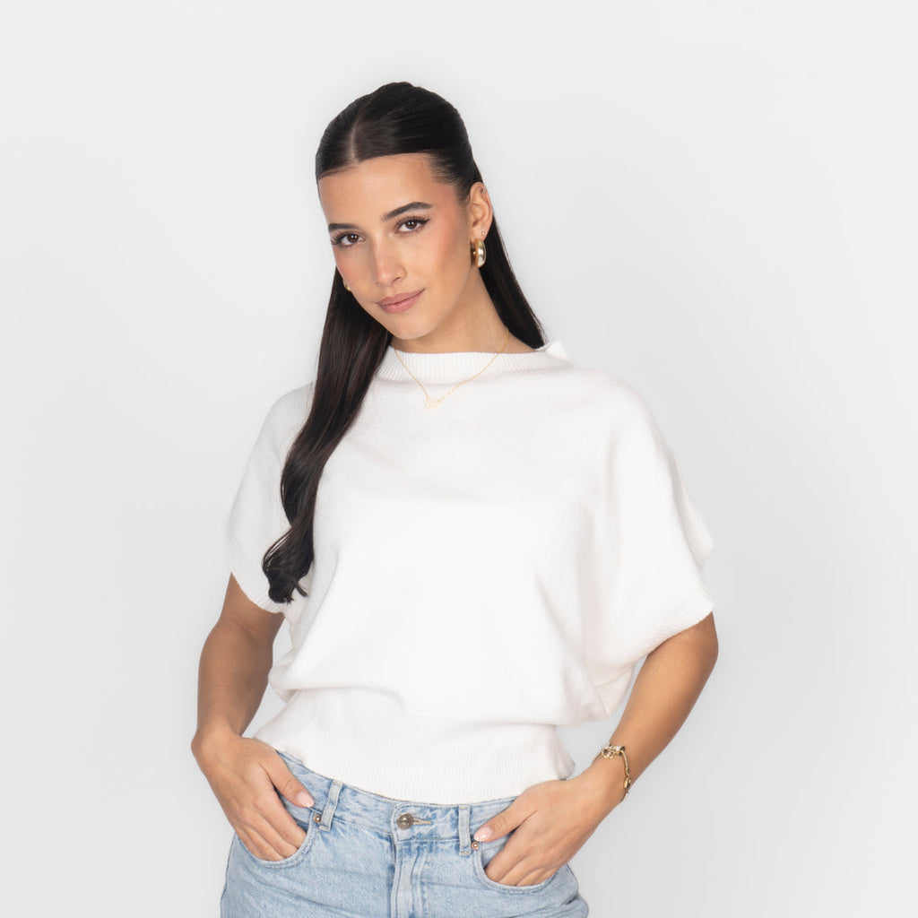 Top en maille sans manches