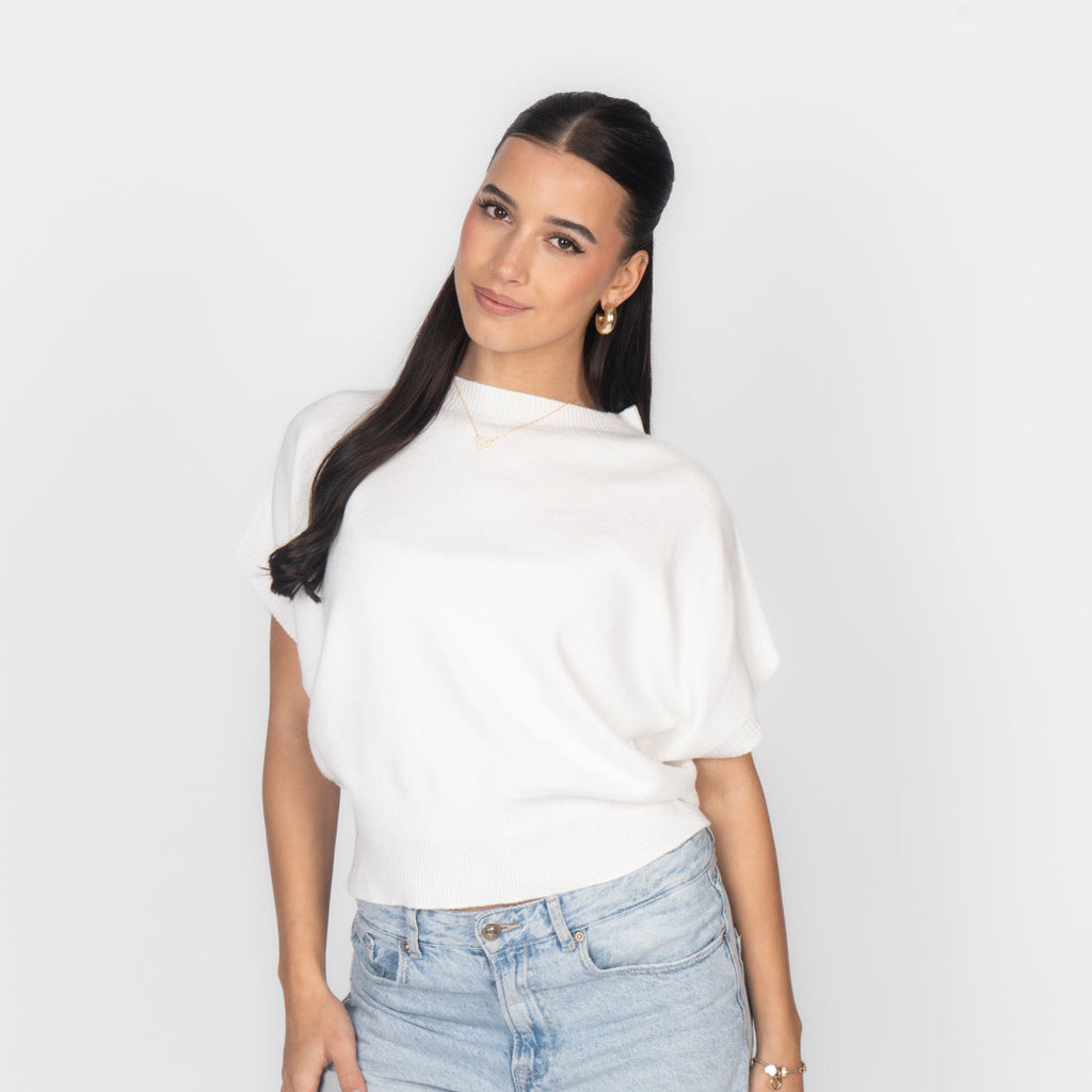 Top en maille sans manches