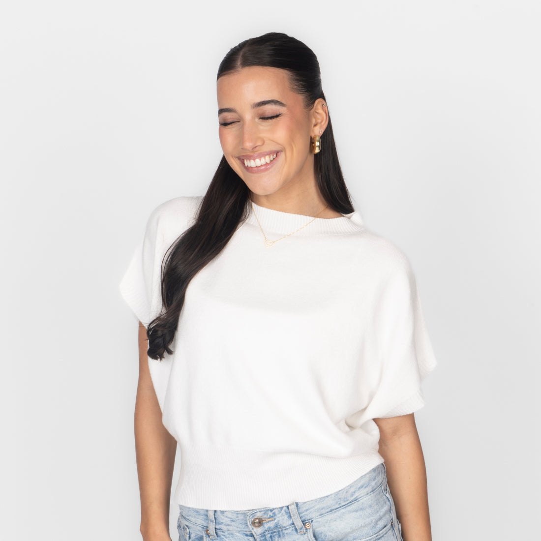 Top en maille sans manches
