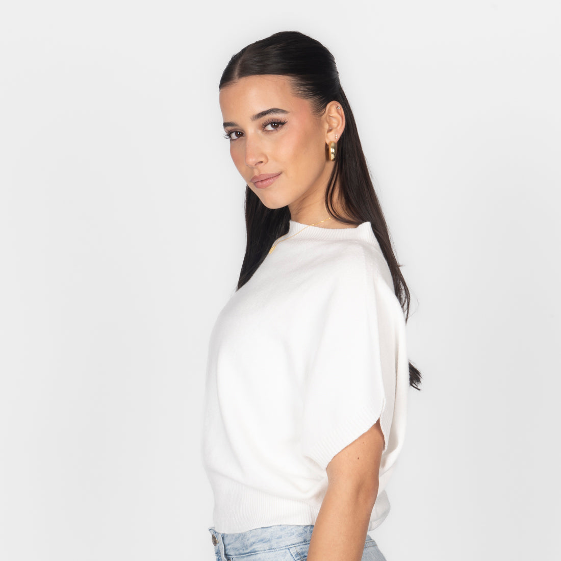 Top en maille sans manches