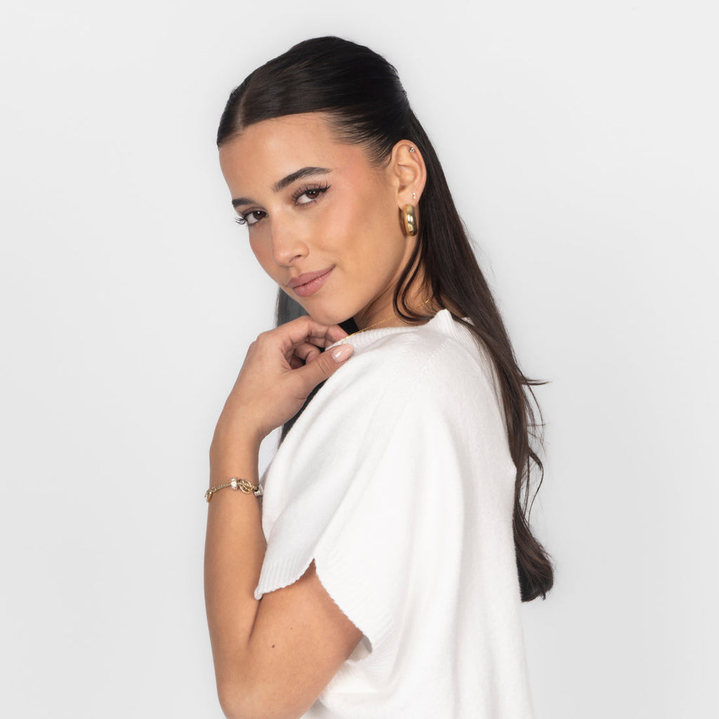 Top en maille sans manches