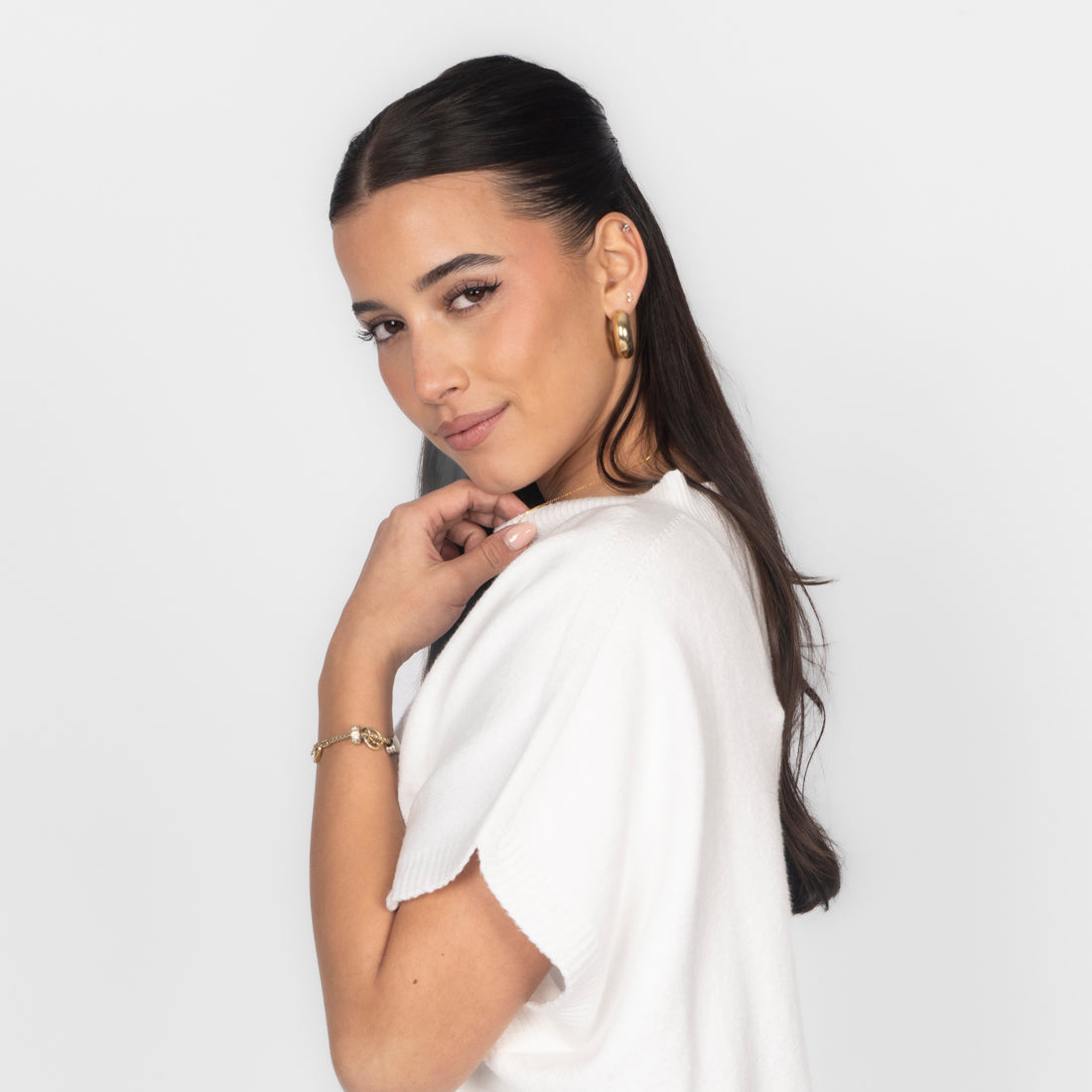 Top en maille sans manches