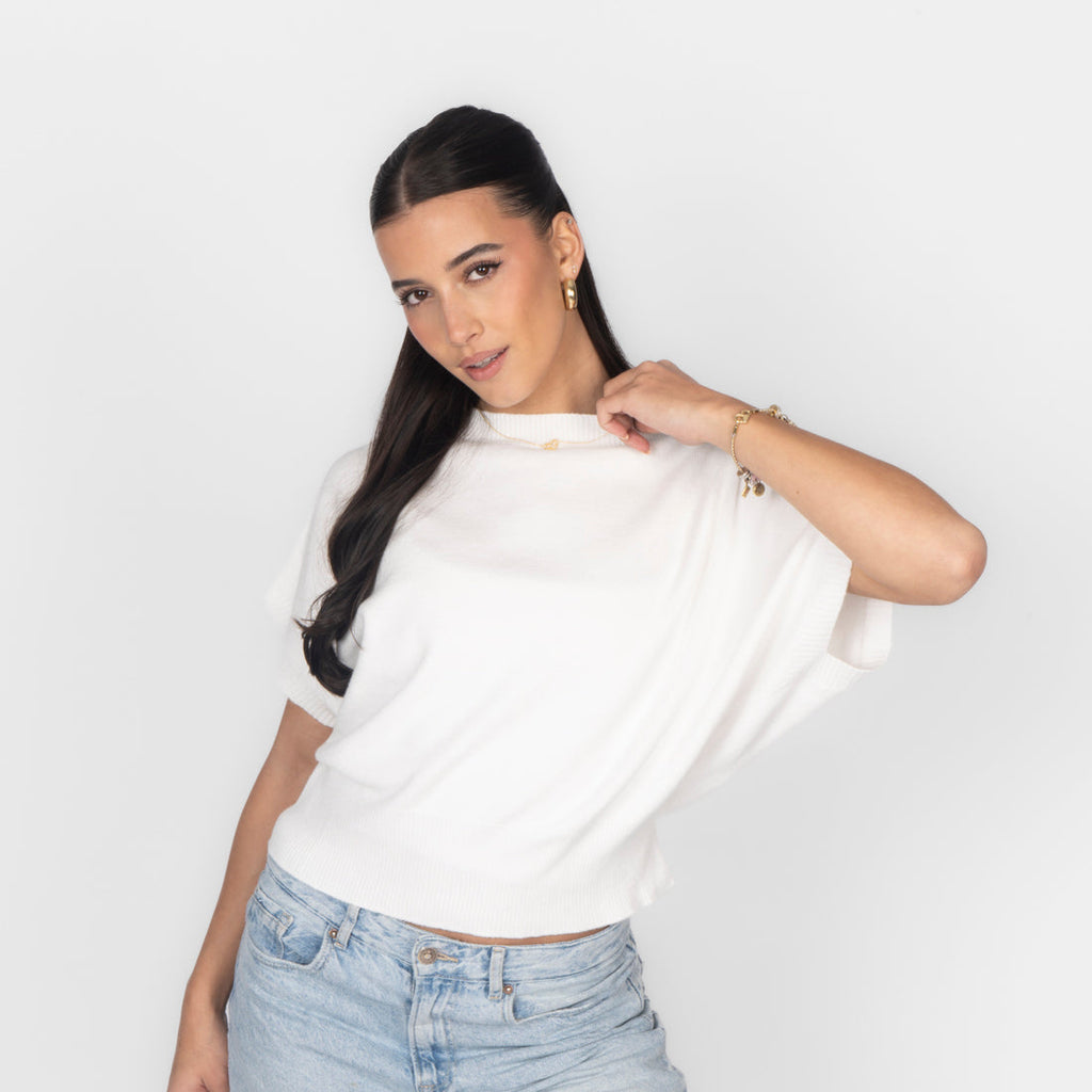 Top en maille sans manches
