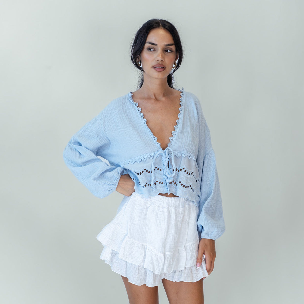 Blouse Boho en mousseline