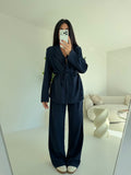 Ensemble coordonné élégant Marly Navy