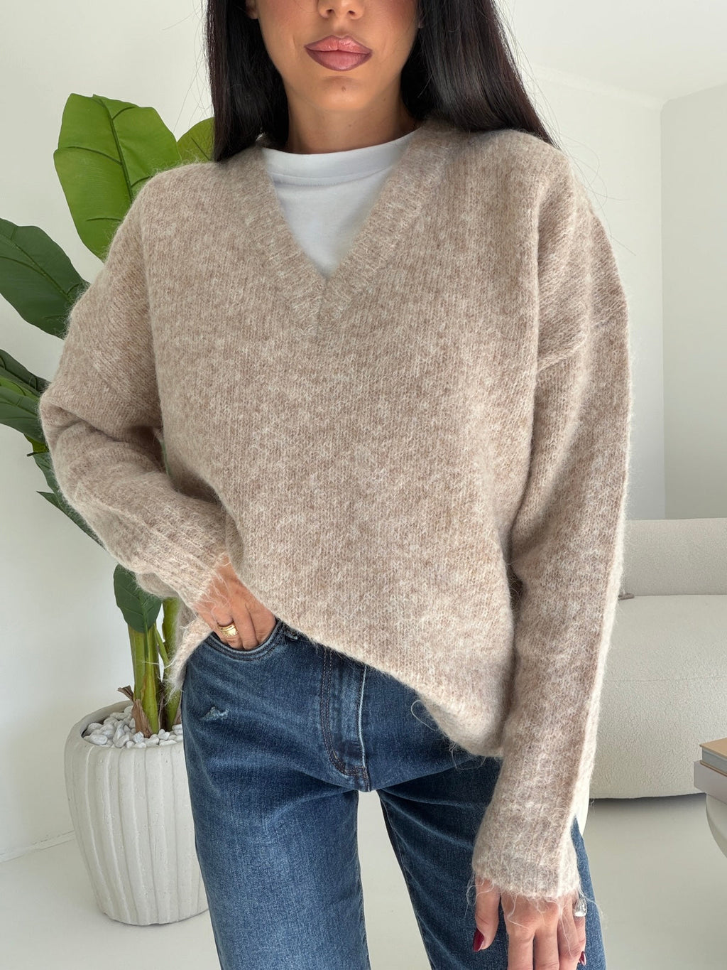 Pull Mimmuzza taupe