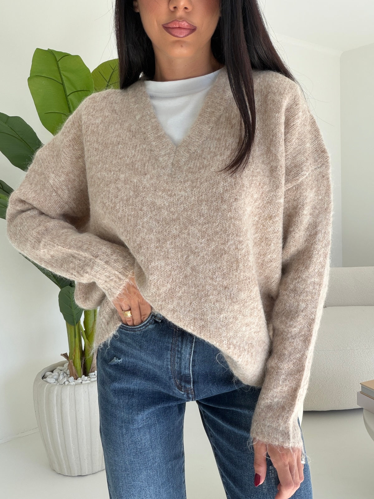 Pull Mimmuzza taupe