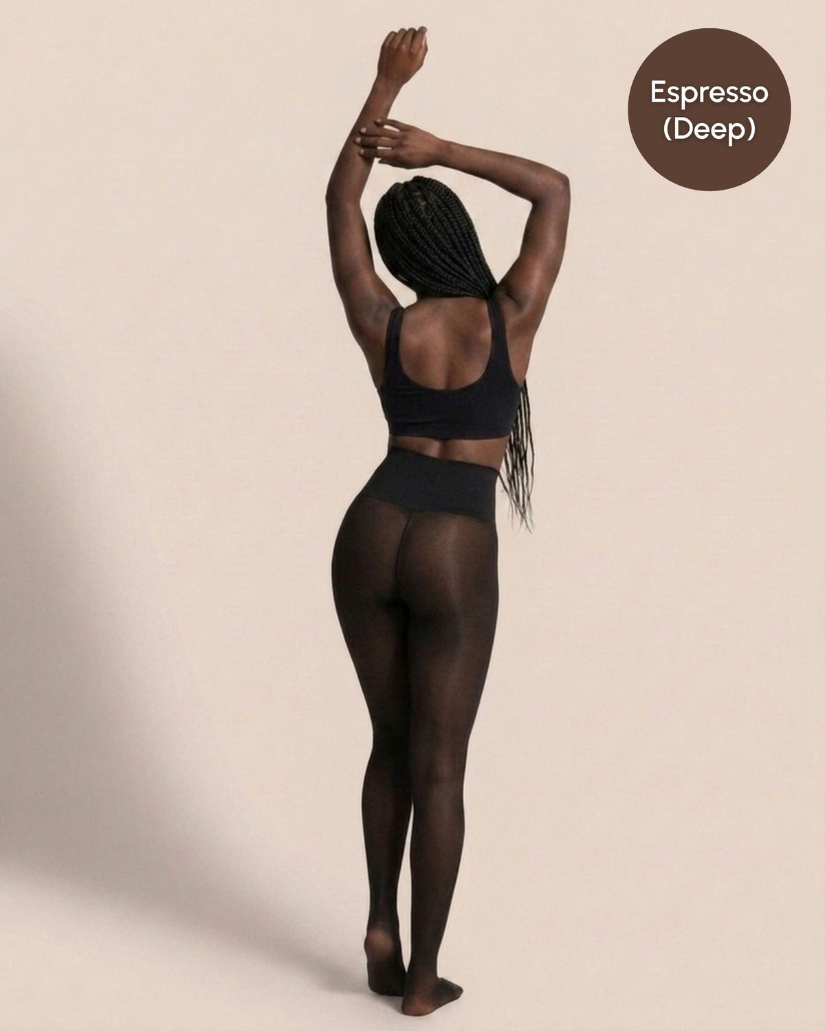 Collants effet transparent doublés en polaire pour un style douillet et sans effort