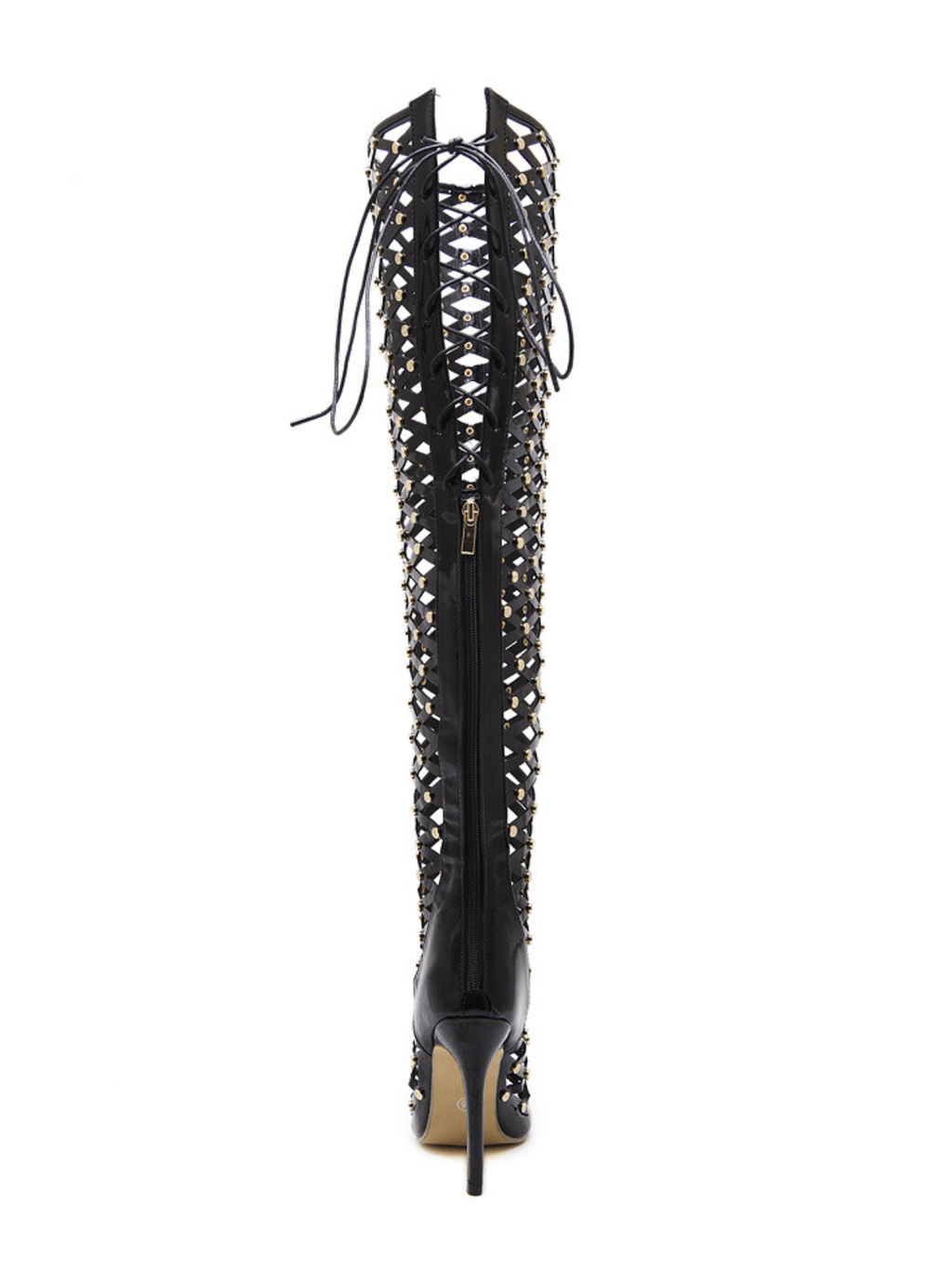 Bottes Maison ajourées en mesh à lacets