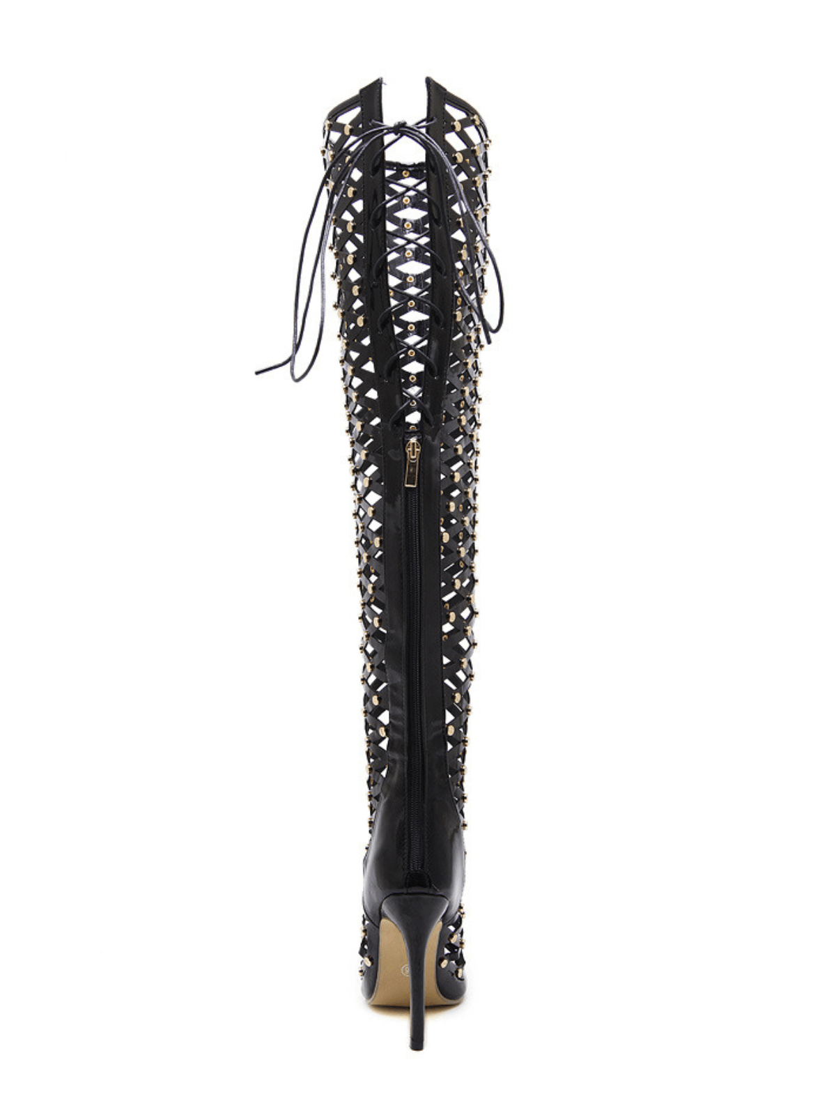 Bottes Maison ajourées en mesh à lacets