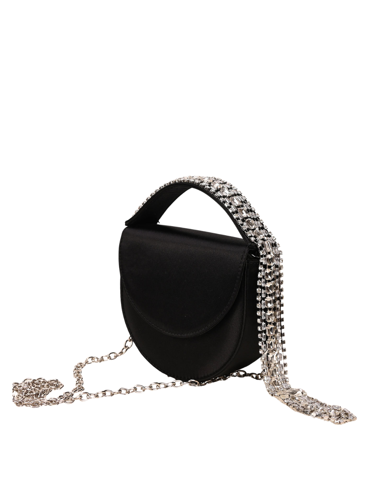Yelmar Sac à bandoulière glamour à franges et strass