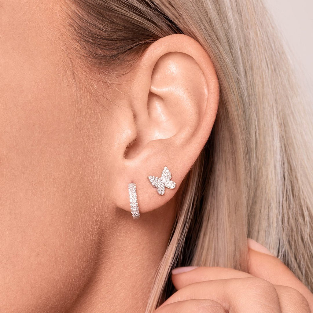 Boucle d'oreille papillon