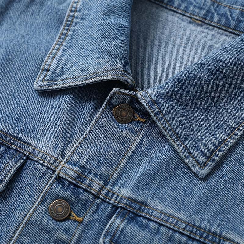⏳Offre spéciale à durée limitée⏰ Veste en jean décontractée longue à boutons pour femme