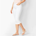 Jean capri stretch pour femme – Pantalon court slim confortable