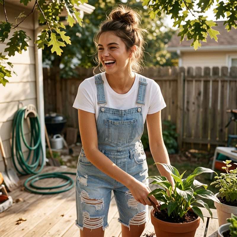 ✨🛍️Nouveauté : Salopette short classique en denim