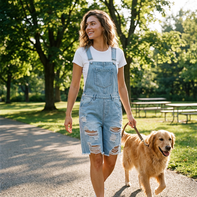 ✨🛍️Nouveauté : Salopette short classique en denim