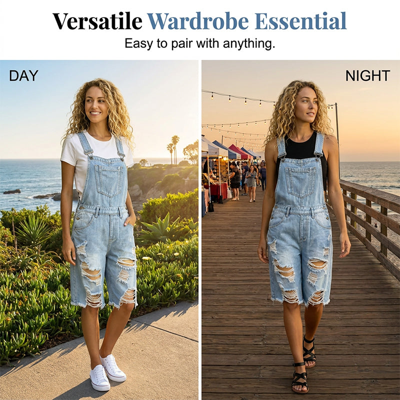 ✨🛍️Nouveauté : Salopette short classique en denim