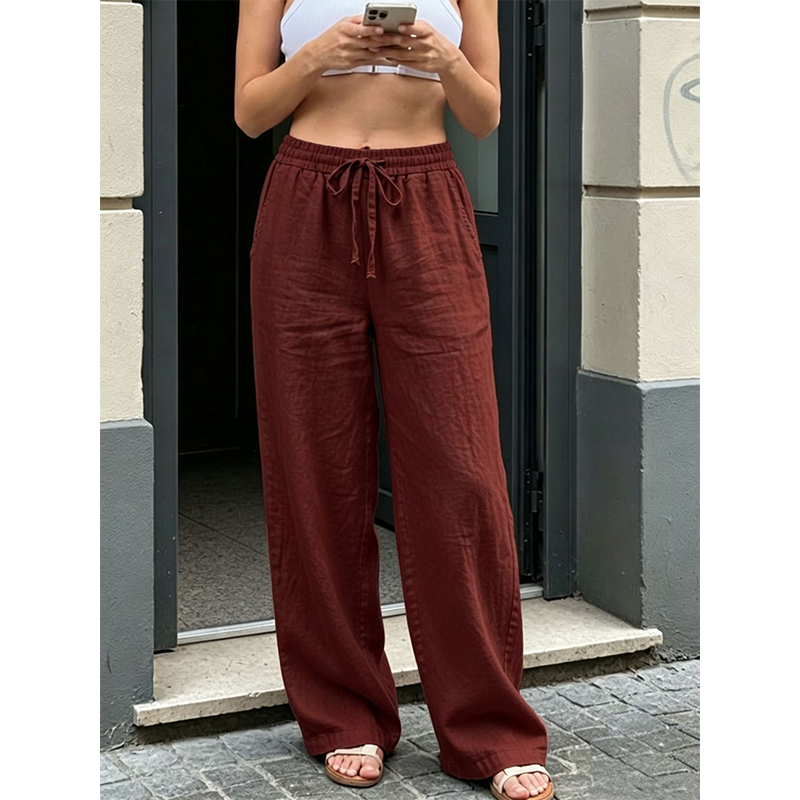 🔥 Nouveautés et meilleures ventes : pantalons décontractés pour femmes à coupe droite