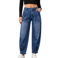 ⏰ Dernier jour des soldes : -50 % sur les pantalons sarouel en denim taille haute pour femmes 💃