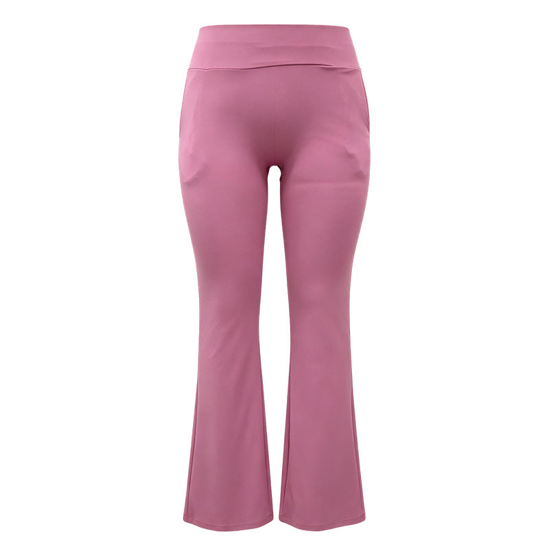 Pantalon de yoga évasé taille haute
