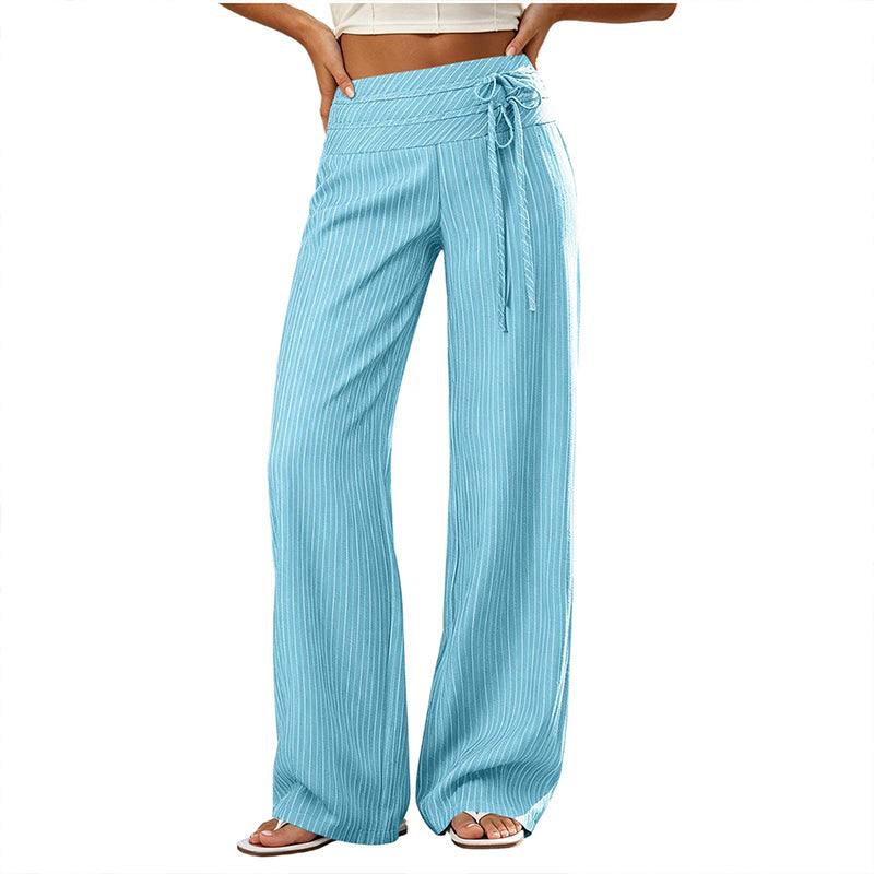 ✨ Style quotidien sans effort | Pantalon décontracté rayé à jambes larges pour femme