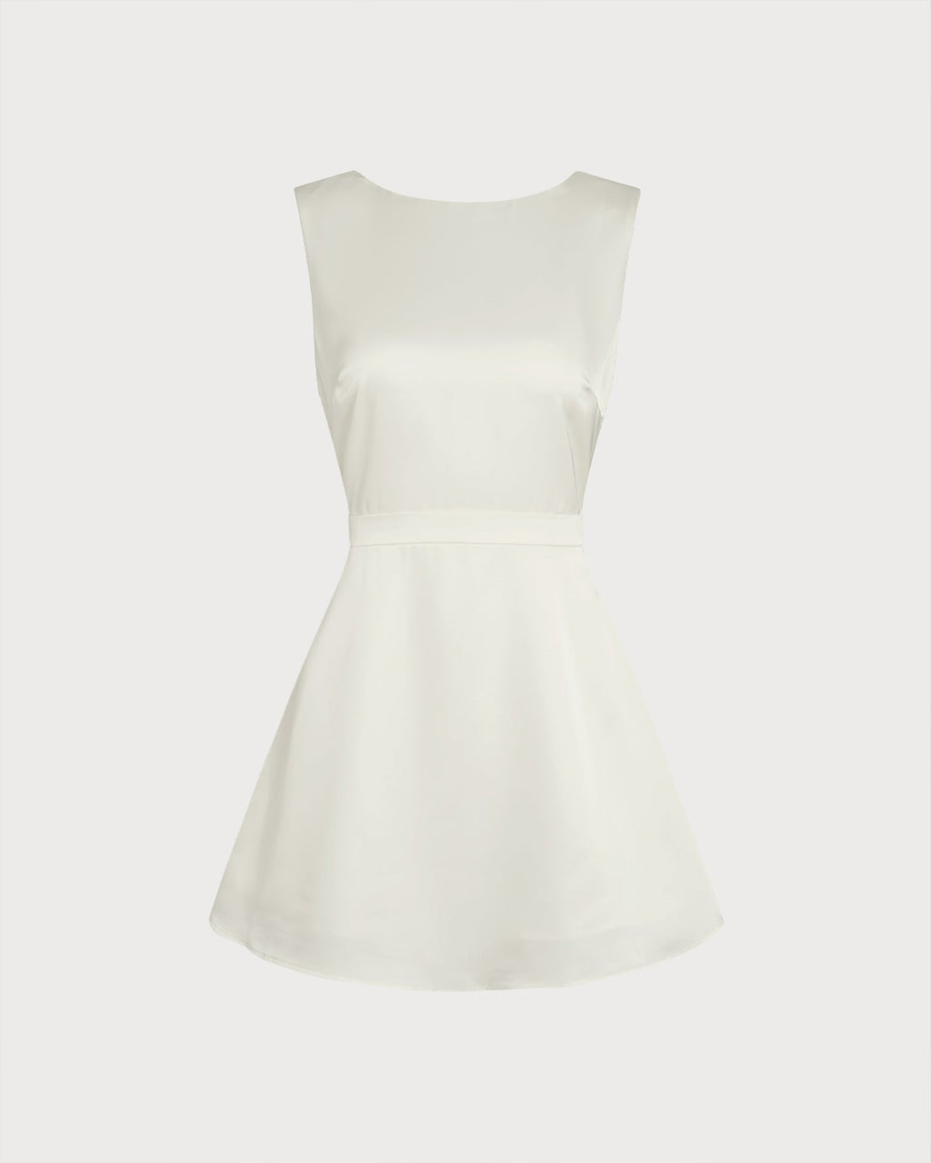 Robe Courte Perlée Abricot Col Bateau